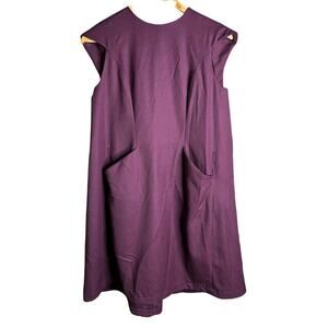 Tish Cox Front Pocket Dress Purple Size S